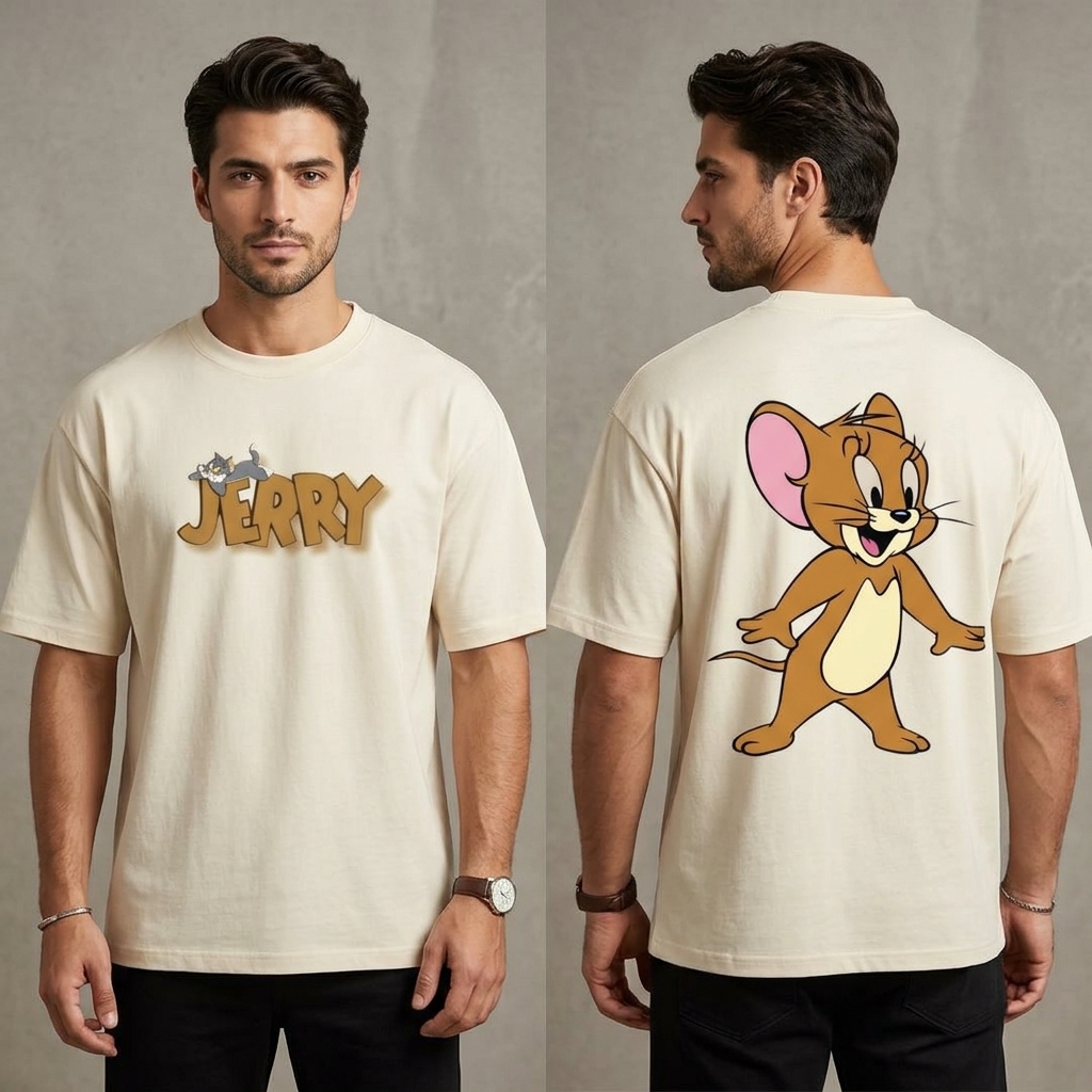  Jerry Design Drop Sholder T-shart